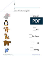 Practice Words Animals 1