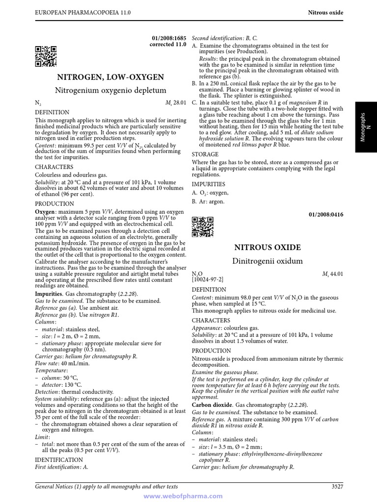 Nitrous Oxide PDF Gas Chromatography Nitrogen