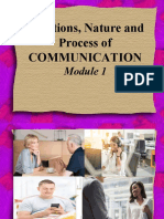 Module1 Function Nature and Process of Communication