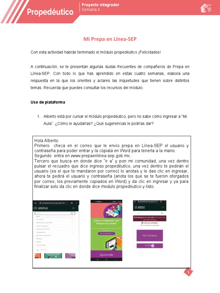 Dudas Frecuentes en Mi Prepa en Línea-SEP | PDF | Evaluación