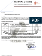 Surat Panggilan Tes Pt. Pertamina (Persero) Jakarta