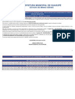 Instituto Mais 2019 Prefeitura de Guaxupe MG Guarda Civil Municipal Gabarito