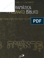 Gramática Do Hebraico Bíblico - T. O LAMBDIN - Final - OK