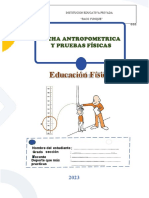 Ficha Antropométrica y Pruebas Fisicas 2023-1