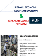 10.2 - Kegiatan Ekonomi - Pelaku Ekonomi - Masalah Ekonomi - Sistem Ekonomi