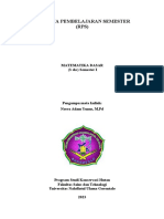 RPS Matematika Dasar Konservasi Hutan