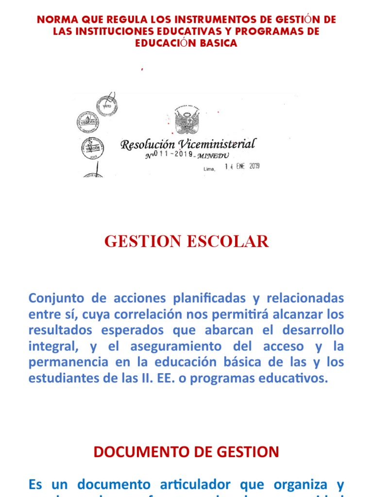 Gestion Escolar 1 | PDF | Plan de estudios | Planificación