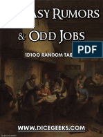 Fantasy Rumors & Odd Jobs