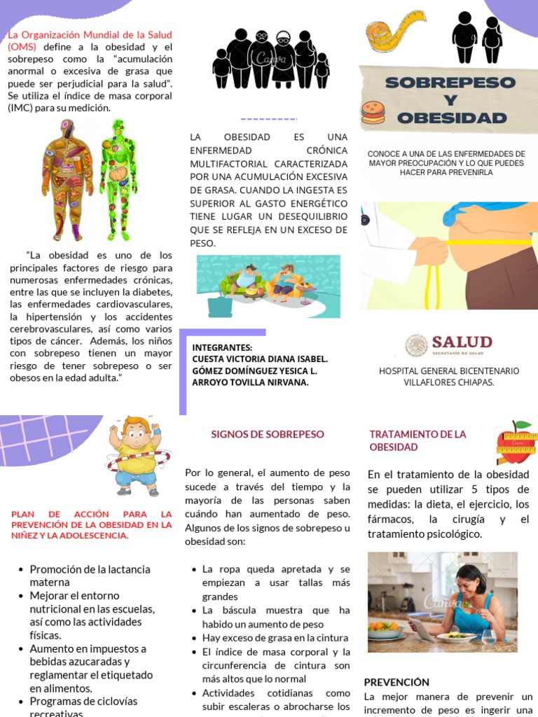 Prevención y Tratamiento de Obesidad | PDF | Obesidad | Exceso de peso