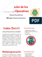 Clasificación de Los Sistemas Operativos - Ricardo Silva Ramirez