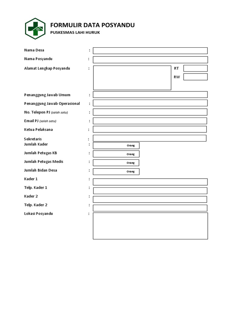 Form data posyandu pdf
