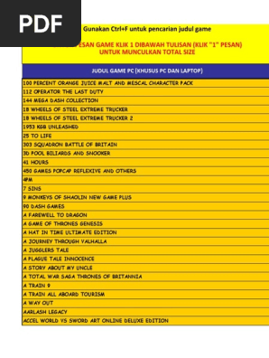 List Game (08976560120) | PDF | Minecraft
