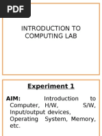 ITC Lesson 1 - Introduction To Computing | PDF | Computing | Computer ...