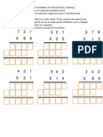 ¡Mucho Ojo!: Instrucciones: Resuelve Las Siguientes Multiplicaciones