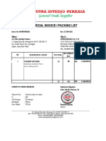 Packing List & Invoice Jal Comat 0461 NRT