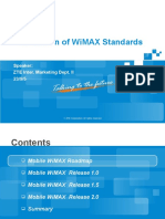 Evolution of WiMAX Standards - V1.0 - 20090610