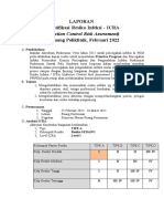 LAPORAN - Identifikasi - Resiko - Infeksi - ICRA RENOVASI RUANG PERTEMUAN PKM SAWAQH PULO 10 MEI 2023