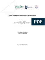 Relación Entre El Proceso Administrativo y La Toma de Decisiones