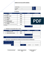 Rubrica de Evaluación General