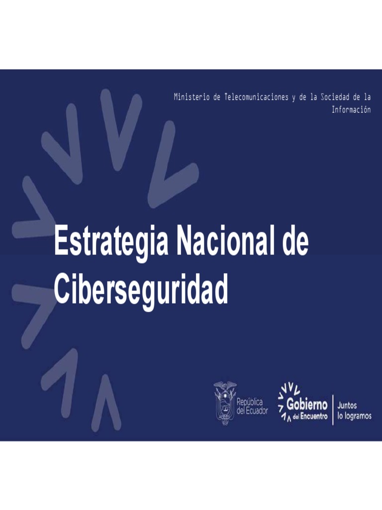 Estrategia Nacional de Ciberseguridad Ecuador | PDF | La seguridad ...