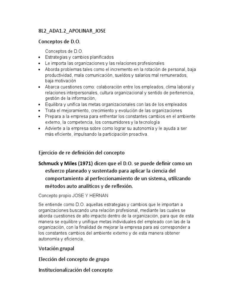 Estrategias de Desarrollo Organizacional | PDF | Crecimiento personal y ...