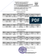 Jadwal Pas 2022