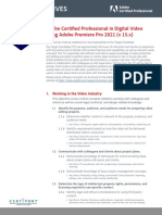 AC PRO 2021_Exam Objectives_Premiere Pro