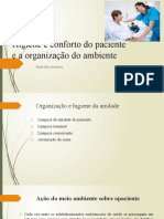 Higiene e Conforto Do Paciente e A Organização