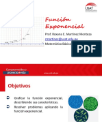 Sesión - FUNCIÓN EXPONENCIAL Y SUS APLICACIONES