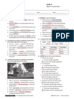 Basic Grammar Unit4 With Answers