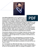 José Gálvez Egúsquiza Biografis DPCC