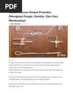 Panduan Simpul Pramuka Dasar | PDF