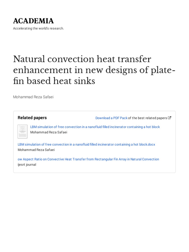 Natural Convection Heat Transfer Enhancement in New Designs of Plate