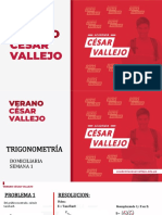 Verano César Vallejo - Trigonometria - Semana 1 (Solucionario)