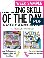 Reading Skill of The Day Week 1