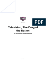 Television - The Drug of The Nation