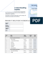 IC Project Delivery Schedule 10689