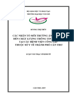 Các Nhân Tố Môi Trường Ảnh Hưởng Đến Chất Lượng Thông Tin Kế Toán Tại Các Bệnh Viện Công Lập Thuộc Sở Y Tế Thành Phố Cần Thơ