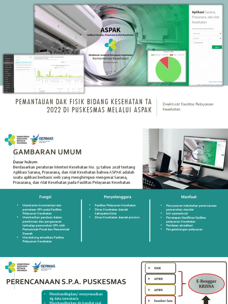 Pemantauan DAK Kesehatan via ASPAK | PDF