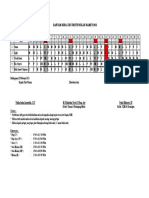 Jadwal Maret 2023