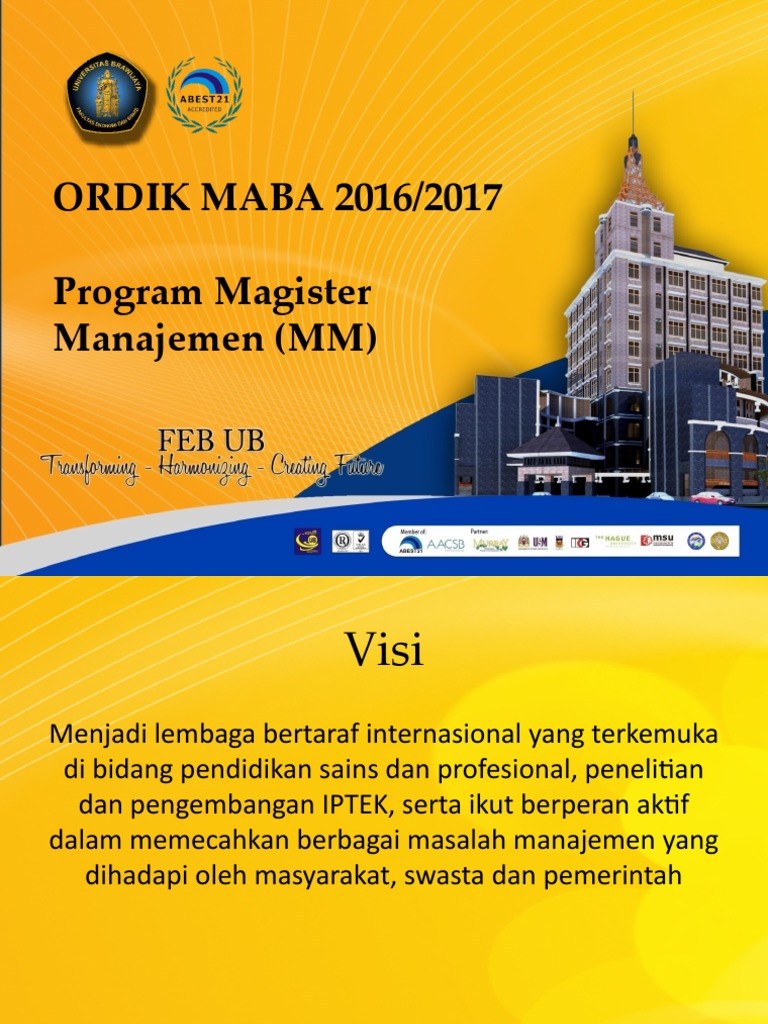 Program Magister Manajemen 2016/2017 | PDF | Seni