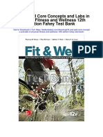 Fit and Well Core Concepts and Labs in Physical Fitness and Wellness 12th Edition Fahey Test Bank