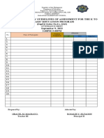 Attendance Sheet Slac