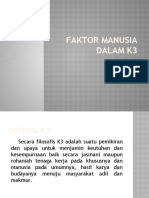 Faktor Manusia Dalam k3 (Sesi 1)