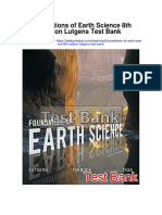 Foundations of Earth Science 8th Edition Lutgens Test Bank