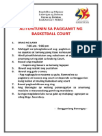 Alituntunin Sa Paggamit NG Court