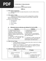 CCS366 Software Testing and Automation Notes | PDF