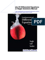 Fundamentals of Differential Equations 8th Edition Nagle Solutions Manual