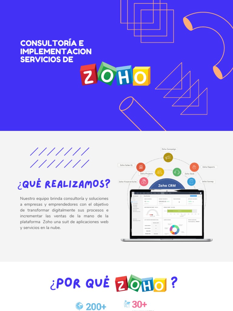 Consultoría y Implementación de Zoho CRM | PDF | Gestión de la relación ...