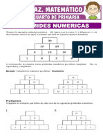 Ejercicios de Pirámides Numéricas para Cuarto de Primaria